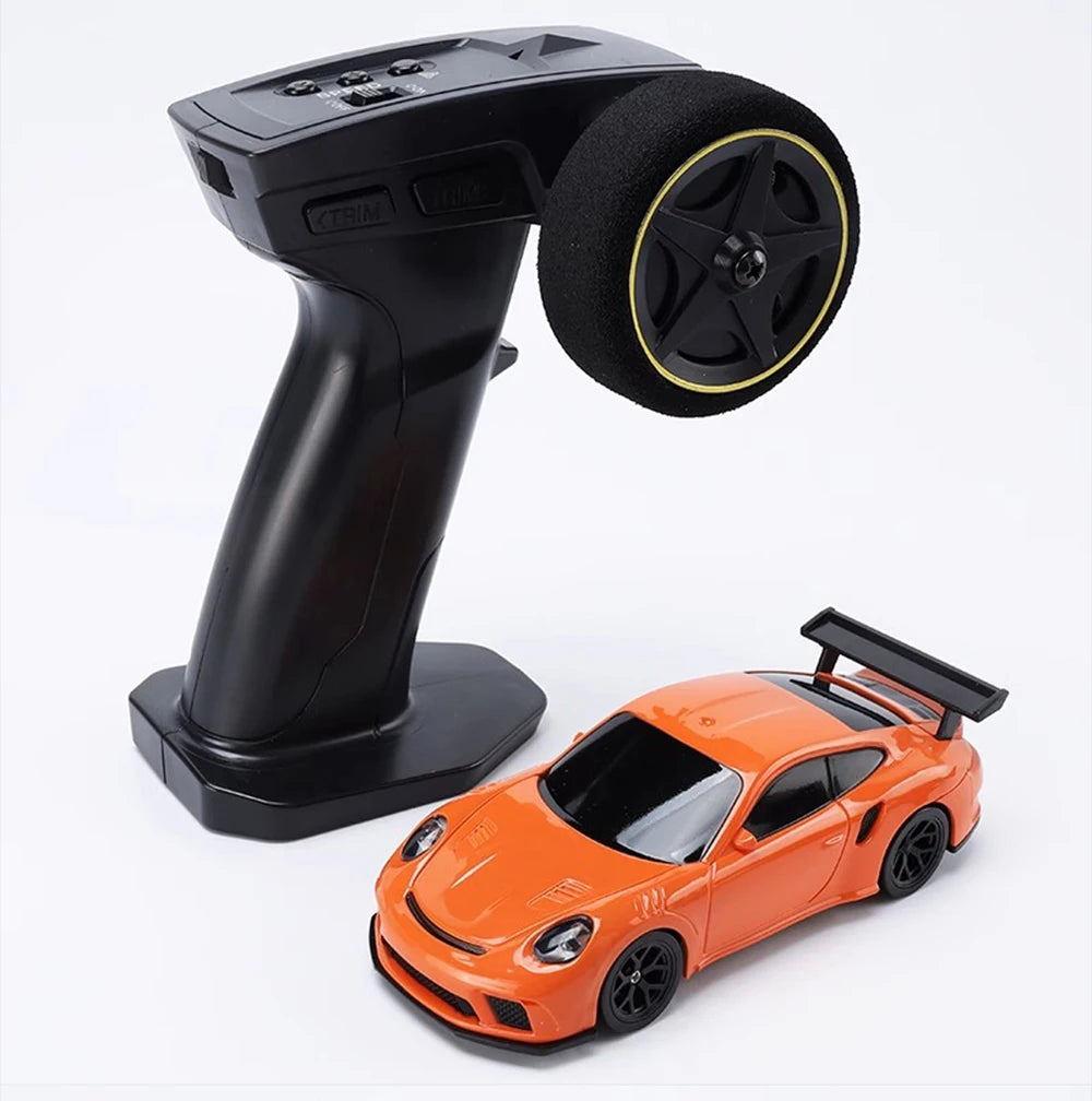 2.4G High speed Drift Rc Car 1/43 4WD Remote Control Car Four Wheel Drive Radio Controlled Mini GTR Racing Model Boy Toy Gift