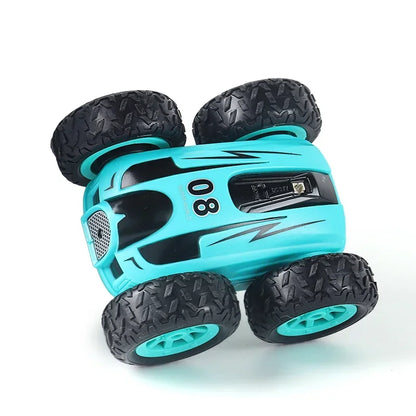 2.4G 4wd High-speed Stunt Car Mini RC Car Double-Sided Drift 360 Degree Dump Truck Drive Jump Children's Toys