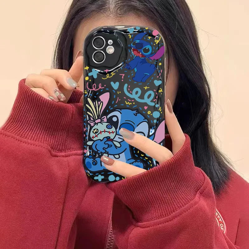 Disney Stitch Cute Phone Case for iPhone – Y2K Cute Anti-Fall Cover