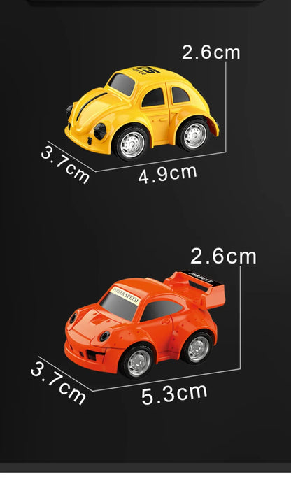 1/87 2.4G Mini Rc Car Stowage Remote Control Cars 2Ch High Speed Rc Racing Vehicle with Lights Toys for Boys Kids Birthday Gifts