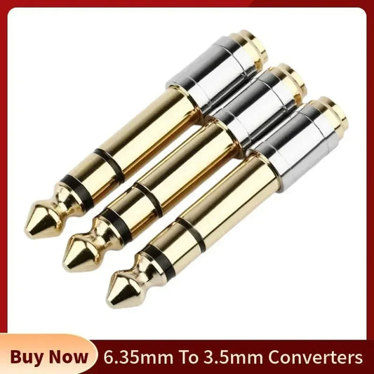 3.5 To 6.35 Audio Adapter 6.5mm To 3.5mm Jack Converters Male Female Connector Headphone Plug 6.3mm 6.5mm Consumer Electronics