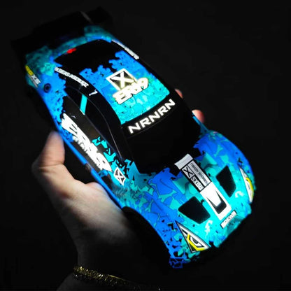 1:22 4WD RC Drift Car: Interchangeable Tires, LED Lights