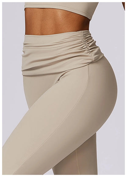 Women's High Waist Flared Yoga Pants for Fitness and Dance