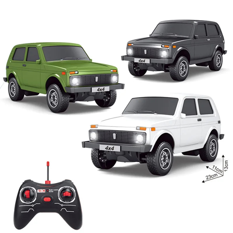 Metal  1:12 Silver Remote Lada Rccar Toy Rc Cybertruck Offroad  Lada Pickup Truck Car Model Children'S Toy Gift