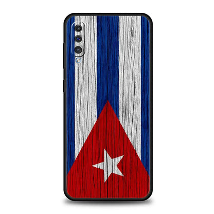 Cuba flag Art Case For Samsung A54 A34 A14 A52 A12 A50 A72 A20e A30 A02s A22 A32 5G A20s A70 A10s A40 A04 Silicone Phone Cover