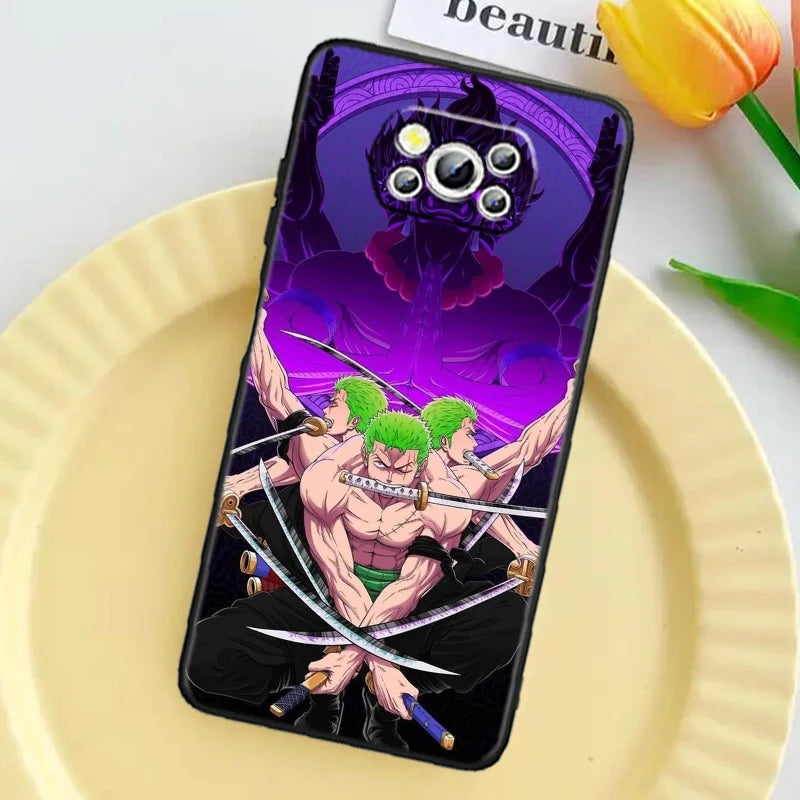 Anime Art Ones Pieces Case For Xiaomi: Black TPU Phone Case