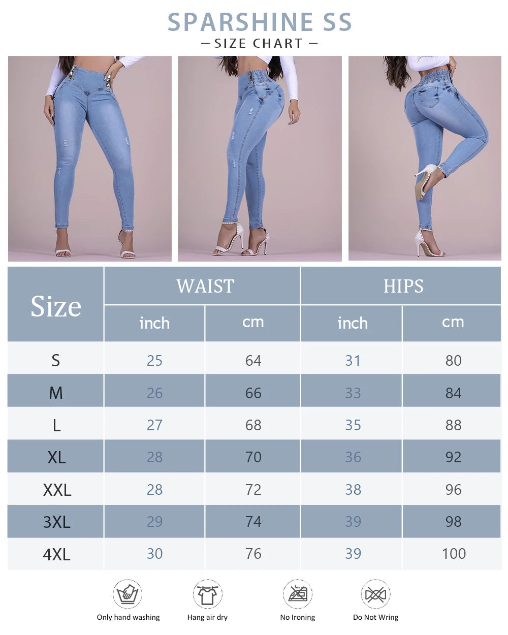 Front Zipper Stethcy Booty High Waisted Jeans Women'S Buttocks Shaping Tight Denim Pants