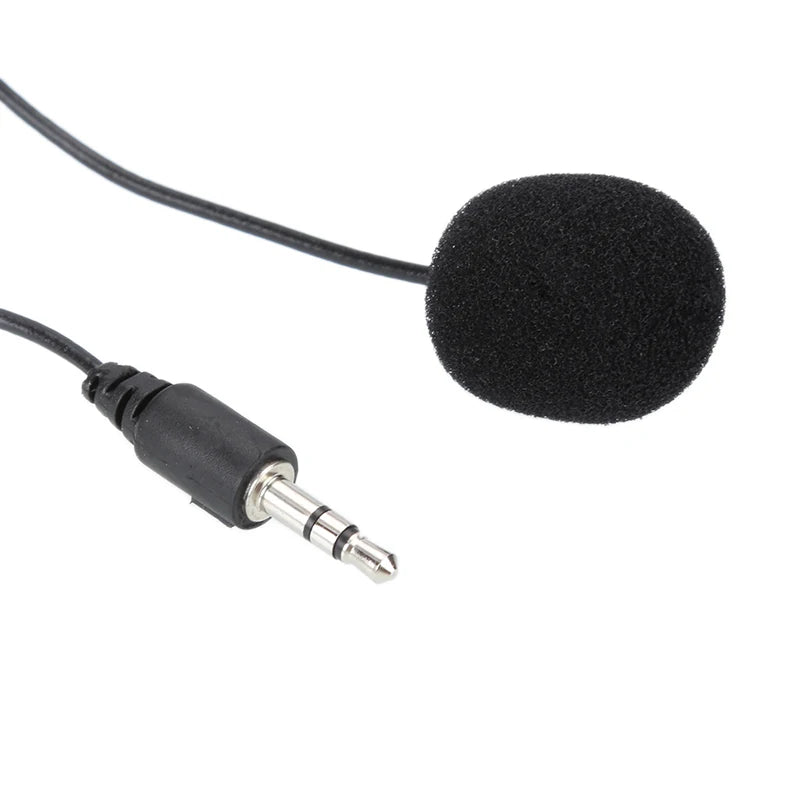 Clip-on Lapel Lavalier Microphone 3,5 mm Jack Gäller för högtalare Datorer och fordon Lavalier Microphone Dator Mic