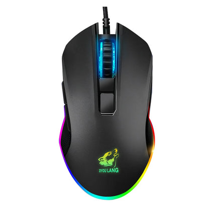 Gamingmus Trådbunden USB Optiska datormöss med RGB-bakgrundsbelysning 3 justerbar DPI Ergonomisk Gamer Laptop PC-mus med 6 knappar