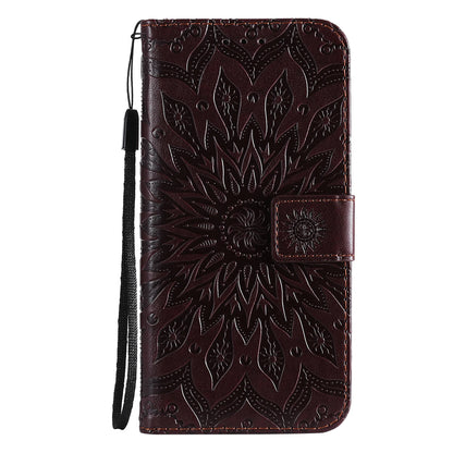 Brown Leather Phone Book Cover Flower Honor