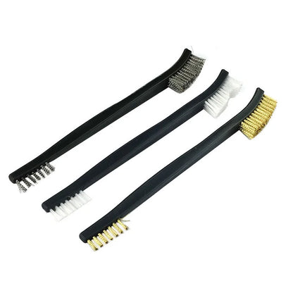 ALLSOME Double-end Steel Wire Brush & Nylon Pick Set Universal Hunting Gun Cleaning Kit Tactical Rifle Gun Cleaning Tool