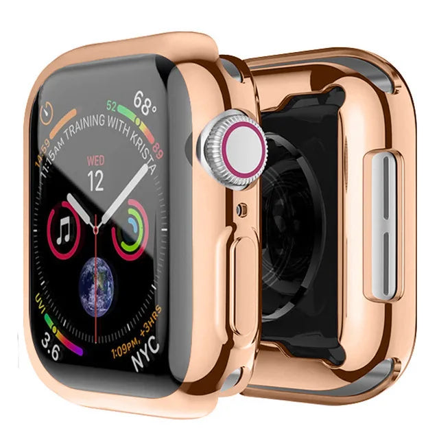 Skärmskydd för Apple Watch Case Ultra 2 49 41 44 40 45 42mm TPU Bumper Cover Tillbehör för iWatch Series 10 9 8 7 SE 6 4