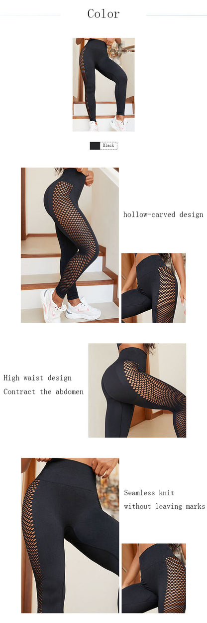 Women's High Waist Solid Color Push Up Leggings for Fitness