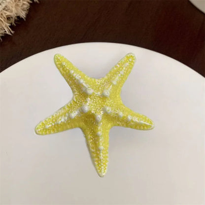 Flexible Shell Starfish Phone Stand with Finger Holder and Strong Adhesive Base