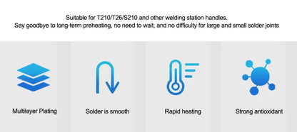 RELIFE Super Fine C210 T245 C245 Soldering Tip C210 C115 Soldering Iron Tip for GVM T210 GVM T115 Professional Soldering Station