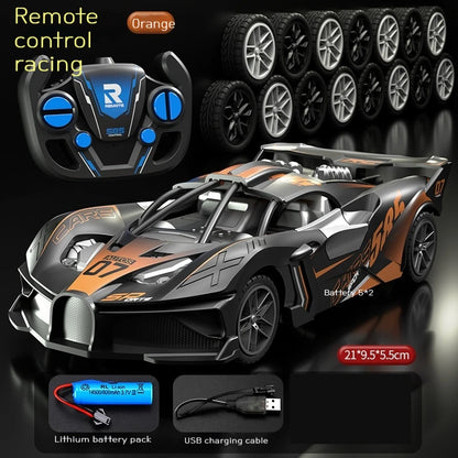 2.4G RC Racing Remote Control Car Bugatti Sports Car Electric High-Speed Car Drop-Resistant Children'S Boys Toy Car Boy'S Gifts