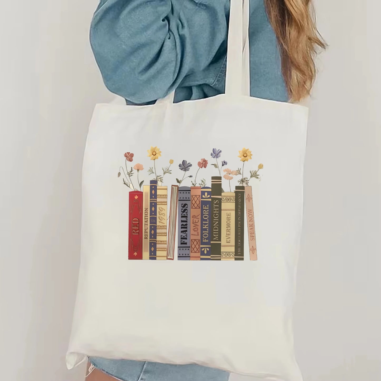 Books Canvas Tote: Trendig estetik