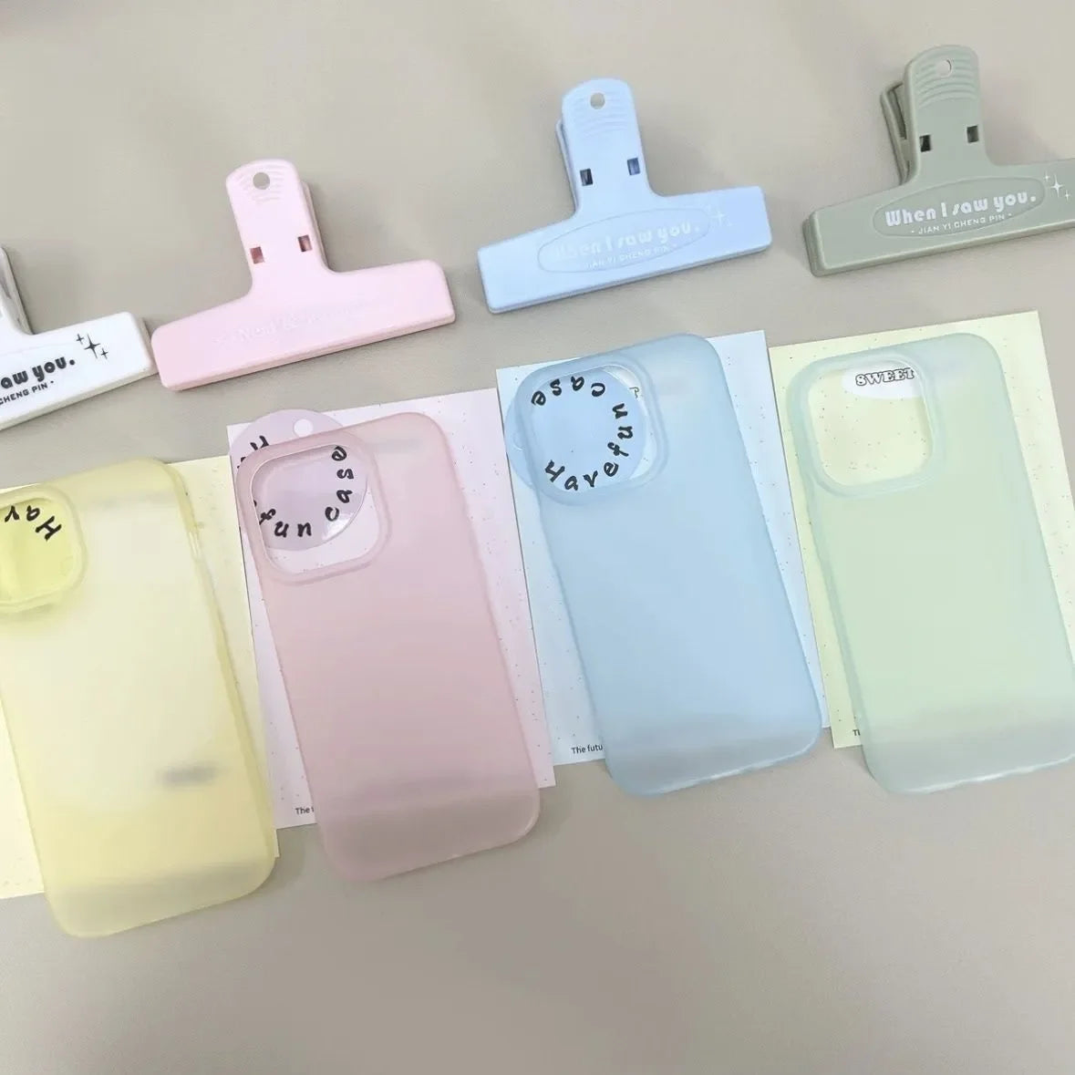 Ultra Thin Feel Multi-Color Matte Transparent Phone Case for iPhone Models