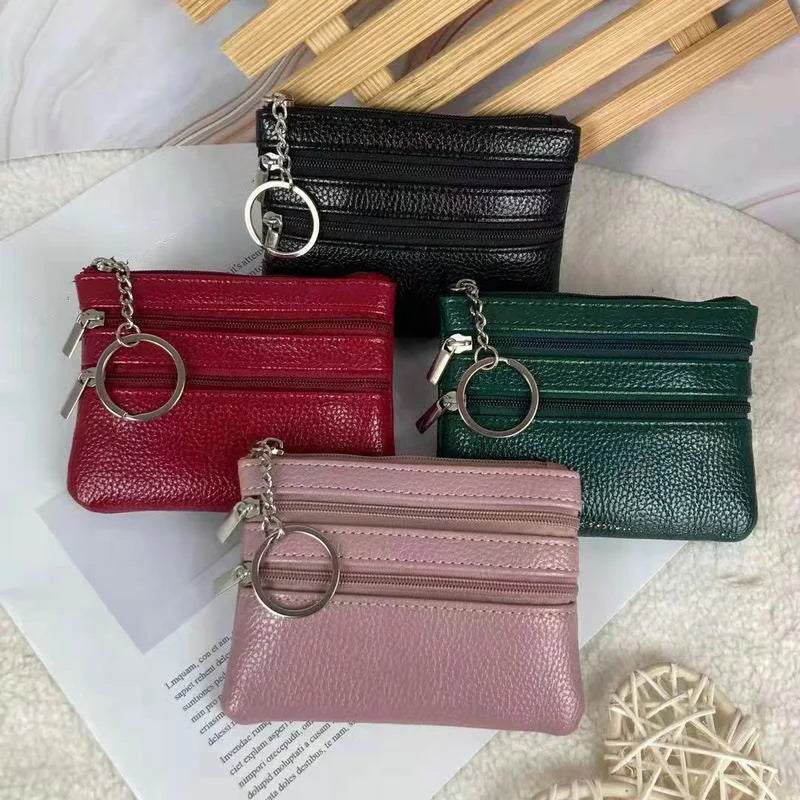 Korean Style Coin Purse: Mini Wallet with Zipper