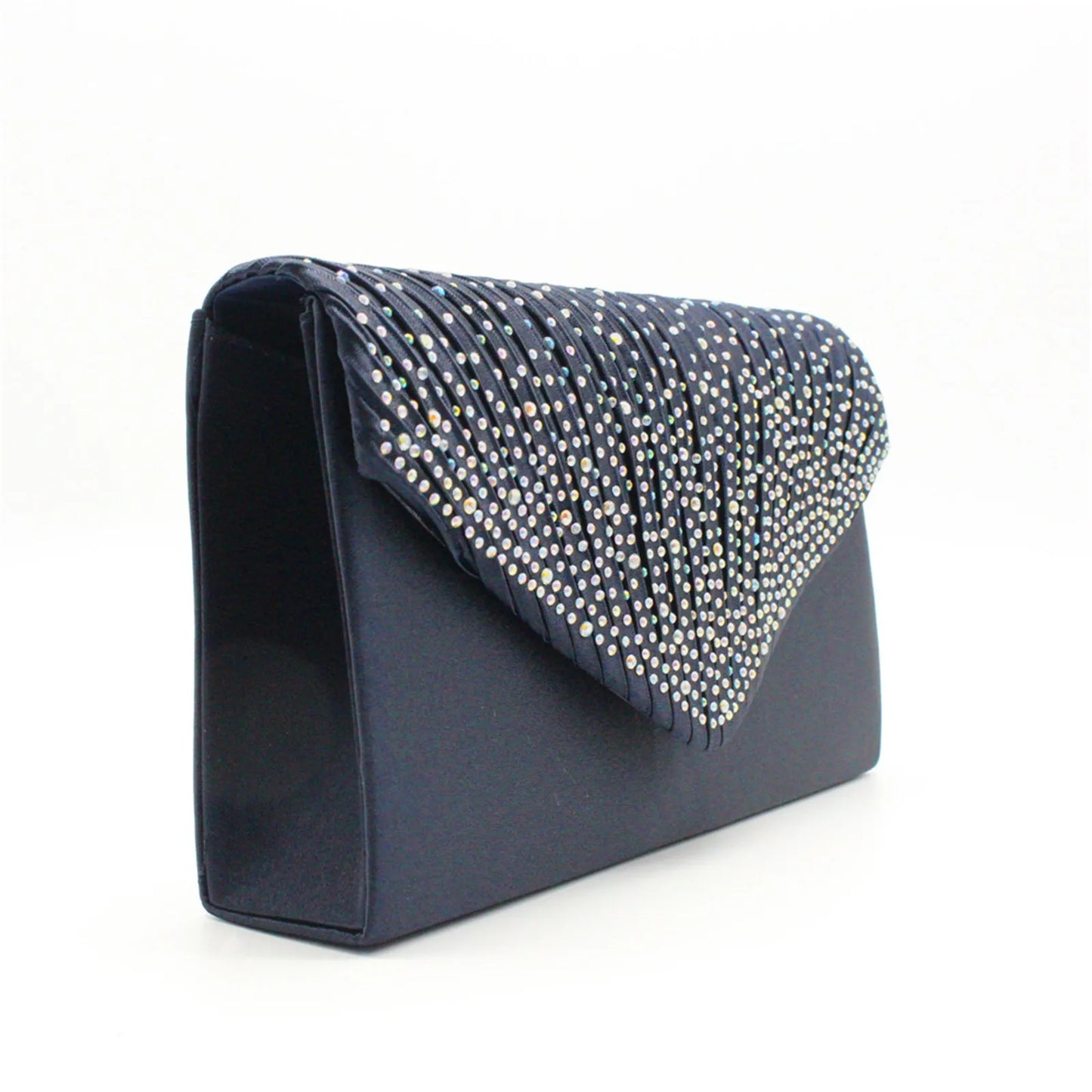 Women's Fashion Silk Belt Clutch – Elegant Evening Prom Handbag Purse.