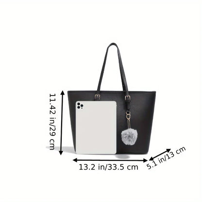 Valentine's Day Gift: PU Leather Tote and Wallet Set