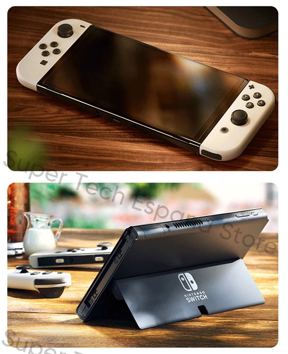 Nintendo Switch OLED Model 7 Inch Screen Joy‑Con Handle Enhanced Audio Adjustable Console Stable TV Mode Video Game