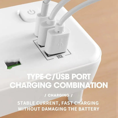 EU UK AU US Plug AC Outlet Power Strip Multiprise Vägguttag Universal Nätverksfilter USB Cherger Separat Switch Ljusadapter