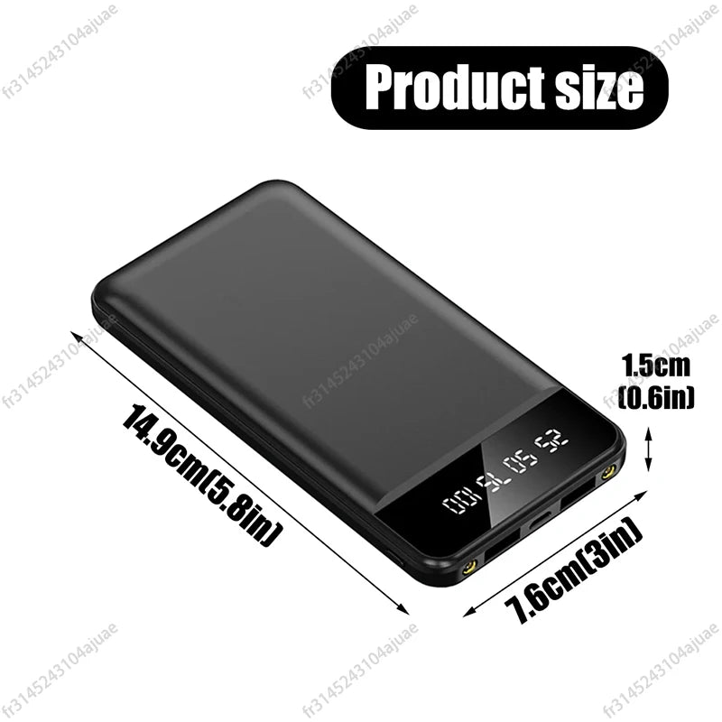 10000/20000mAh Portable Mobile Charging Power Bank Mini Powerbank