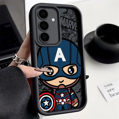 Phone Case For Samsung Galaxy S24FE Cute Marvel Catoon Shockproof Back Cover Deadpool