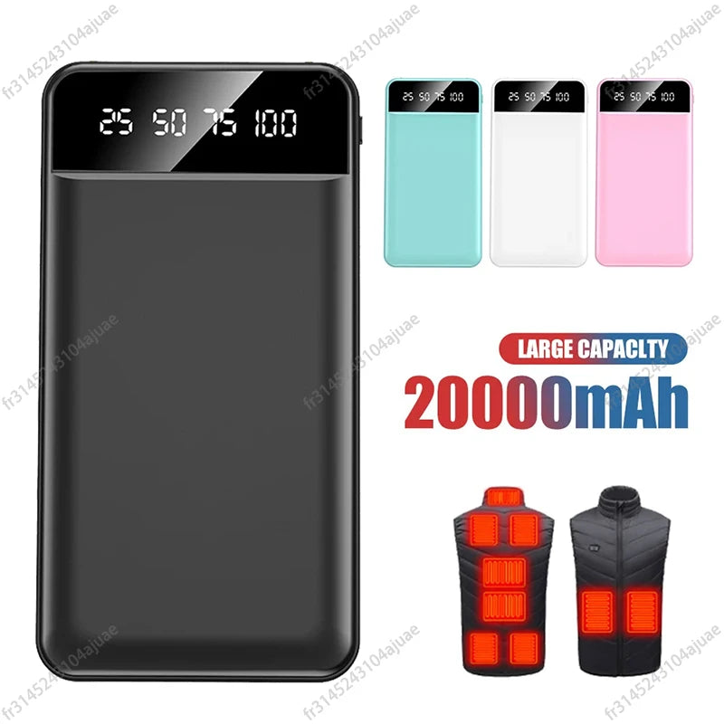 10000/20000mAh Portable Mobile Charging Power Bank Mini Powerbank