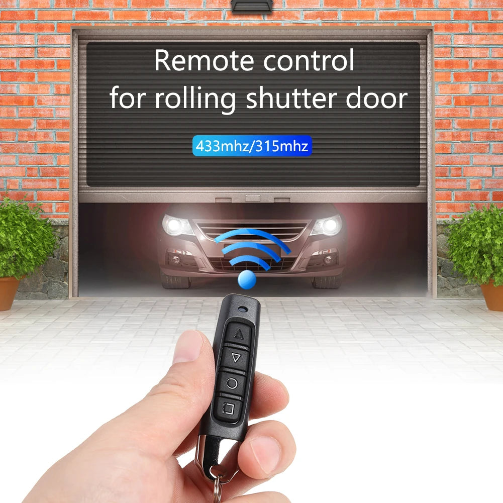 1/5PCS 433MHz Auto Copy Remote Control Electric Garage Door Opener Remote Controller Duplicator Clone Cloning Code Transmitter