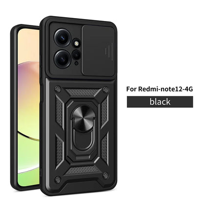 Magnetic Ring Stand Holder Back Cover for Xiaomi Redmi Note 12 4G Shockproof Armor Phone Case For POCO X6 Pro