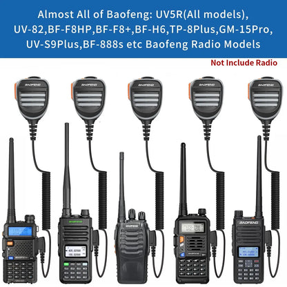 Baofeng UV K5 mikrofonhögtalare MIC för Baofeng UV 5R 82 888S UV 21 17 GPS UV 13 16 18 S9 Quansheng UV K5 5R Plus Walkie Talkie