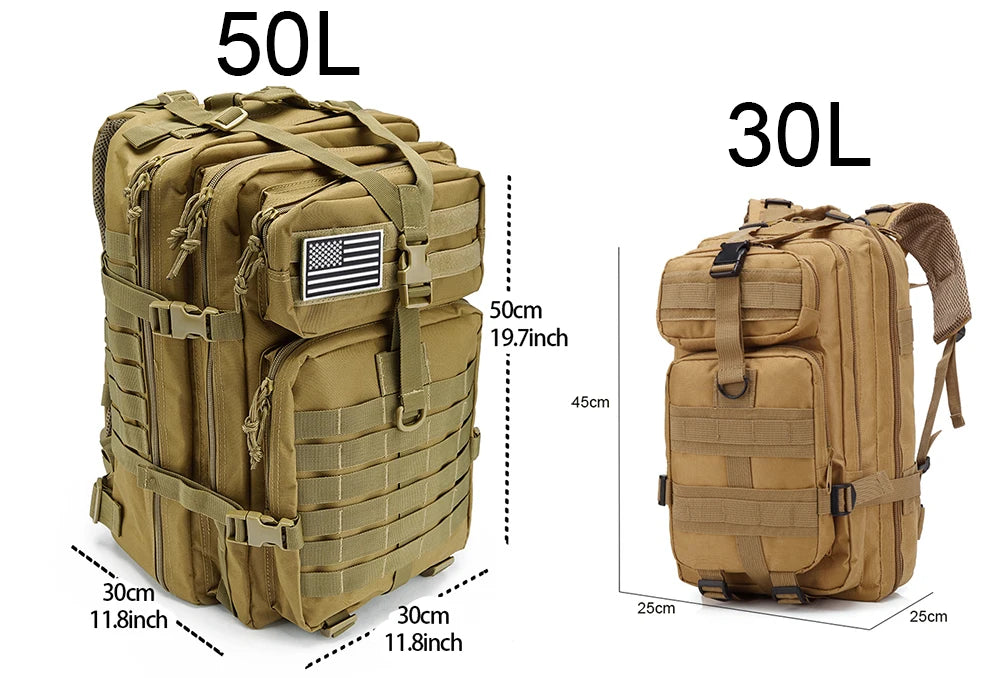 QT&QY Tactical Backpacks: 30/45L Hiking, Traveling, Survival, Trekking, Hunting