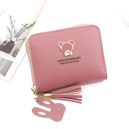 2024 Short Women Wallets – Mini Cute Coin Pocket Card Holder, Female Purse, New Fashion Kpop Small Wallet for Girls.