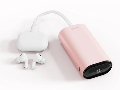 iWALK 9600mAh bärbar laddare med 20W snabbladdning och inbyggd USB C-kabel