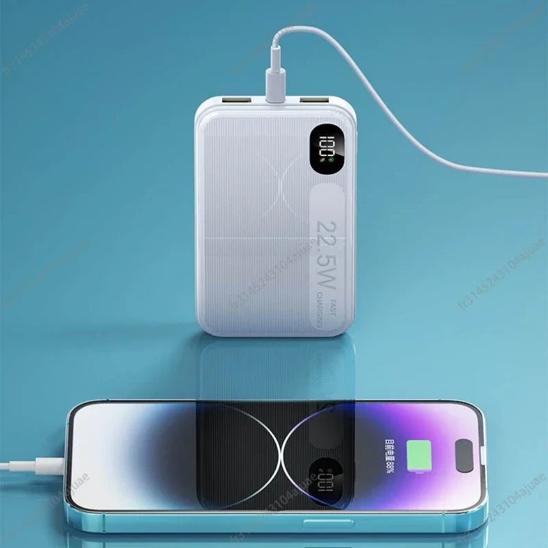 Mini Power Bank 10000mAh med supersnabbladdning PD22.5W och digital display