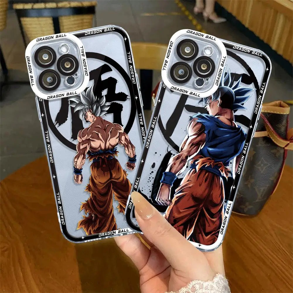 Anime Dragon Ball telefonfodral för Apple iPhone-modeller – Silikonskal för iPhone