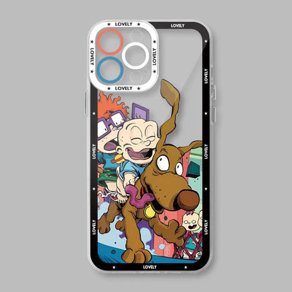 Movie R-Rugrats Cartoon Reptar telefonfodral för Apple iPhone 15 16 Pro XS Max 13 14 Plus XR SE 7 8 12 11 Pro plus Matte