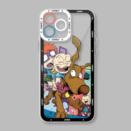 Movie R-Rugrats Cartoon Reptar Phone Case for Apple iPhone 15 16 Pro XS Max 13 14 Plus XR SE 7 8 12 11 Pro plus Matte