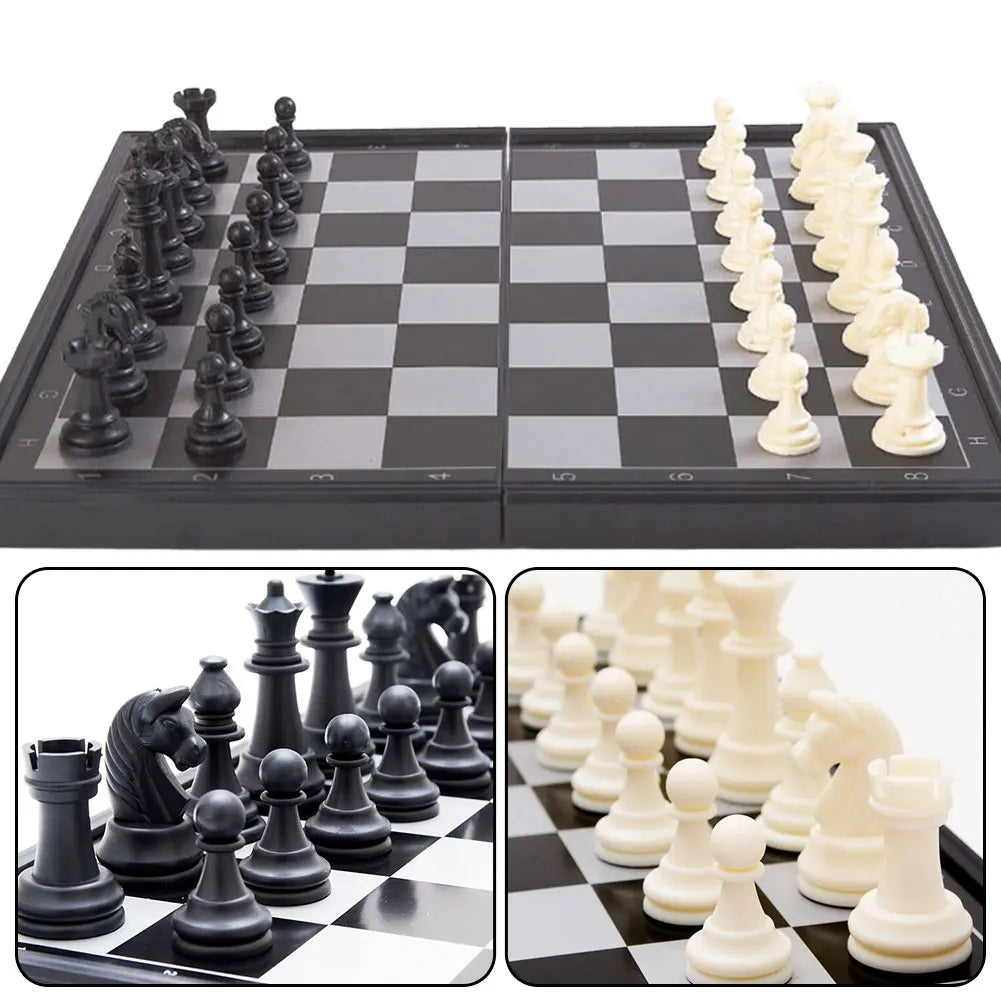 Folding Magnetic Chess Set 19.5x19.5 cm for Beginners and Adults