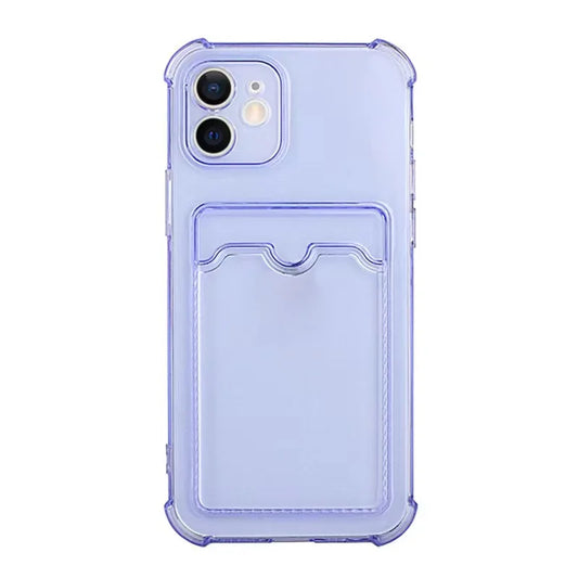 Card Bag Clear Sillicon Phone Case For Xiaomi Redmi Note