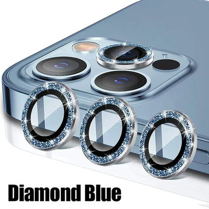 3Pcs Metal Lens Protector Glass For iPhone 14 Pro Max Back Camera Lens Protection Film For iPhone 13 Mini 14 15 Plus