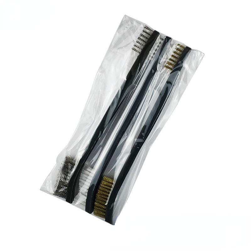 ALLSOME Double-end Steel Wire Brush & Nylon Pick Set Universal Hunting Gun Cleaning Kit Tactical Rifle Gun Cleaning Tool