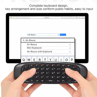 C120 Air Mouse 2.4G RF Smart Remote Control 7 Color Backlight English Wireless Keyboard for Android Smart TV Box