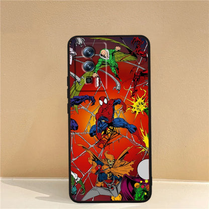 Marvel Avengers Spider-Man Case For Xiaomi: Black TPU Phone Case