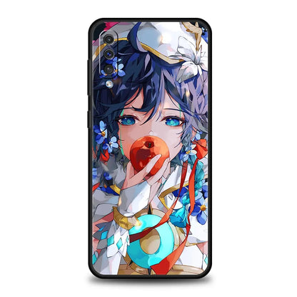 Genshin Impact Hu Tao Xiao Phone Case For Samsung A52 A12 A32 4G A22 5G A30 A50 A20e A72 A70 A02s A04s A10s A20s A40 A42 Cover