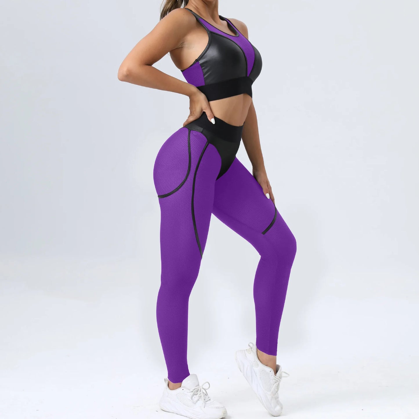 Women's High Waist Mesh Push Up Leggings