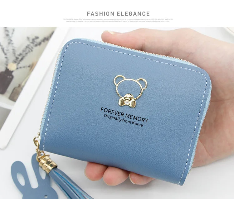 2024 Short Women Wallets – Mini Cute Coin Pocket Card Holder, Female Purse, New Fashion Kpop Small Wallet for Girls.