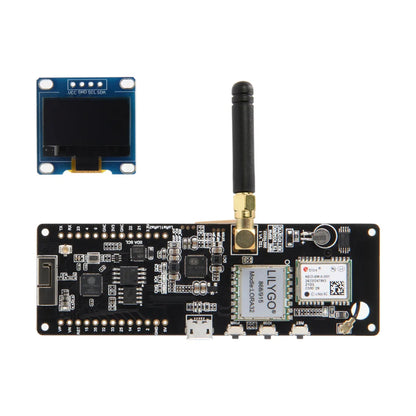 LILYGO® TTGO Meshtastic T-Beam V1.2 ESP32 LoRa 915MHz 433MHz 868MHz 923MHz WiFi BLE GPS Med 0,96 tum OLED 18650 batterihållare